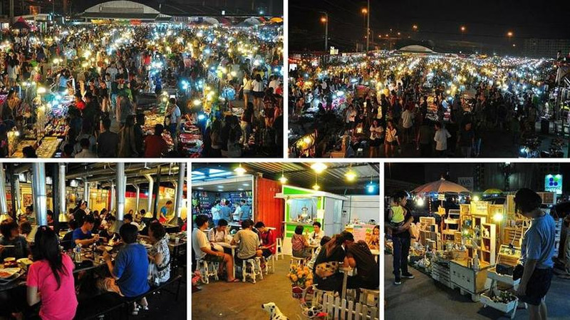 頭頓夜市的熱鬧景象令人印象深刻