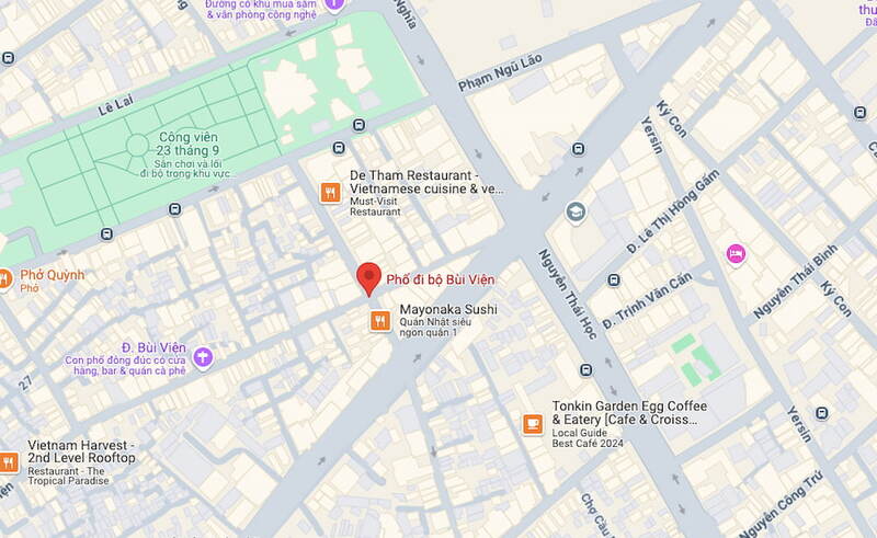 胡志明市裴遠街位於第一郡范五老坊的裴遠街路段上