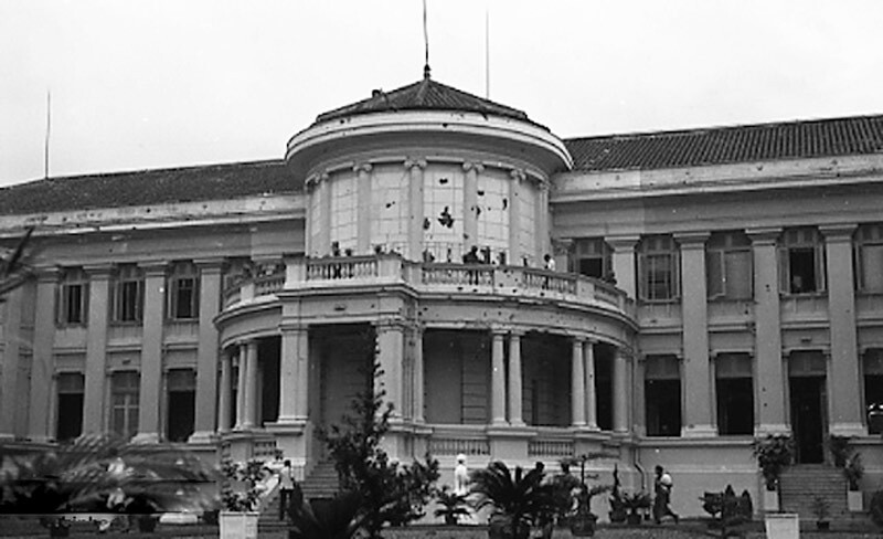 嘉隆宮剛落成時的資料圖片