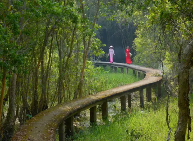 隆安的浮村生態旅遊區。