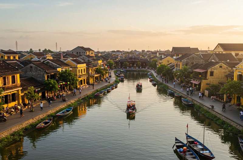 會安的夕陽時分