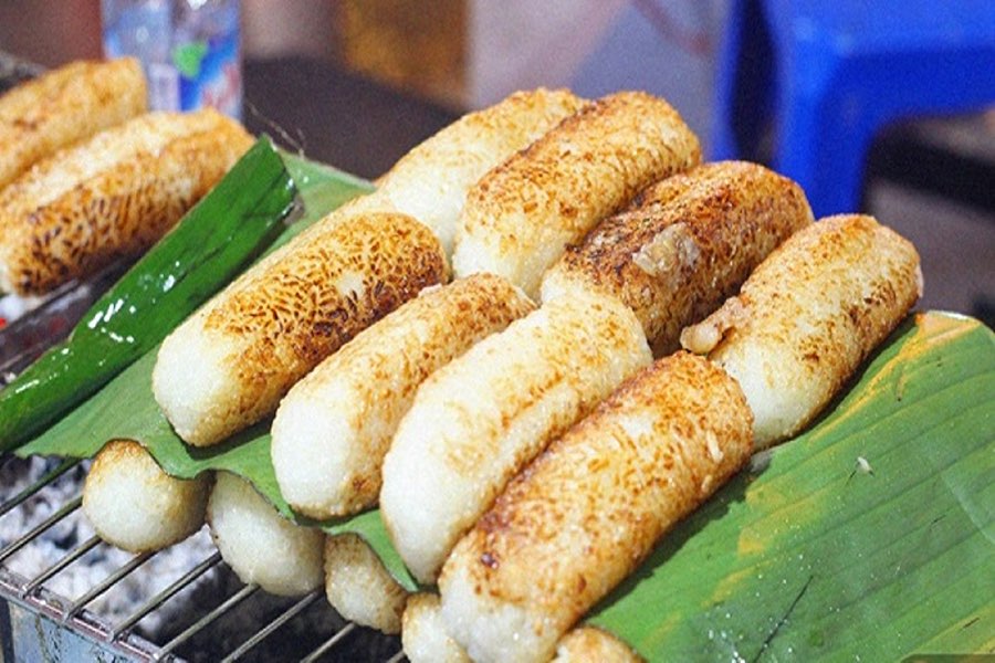 烤糯米香蕉（Chuối nếp nướng）
