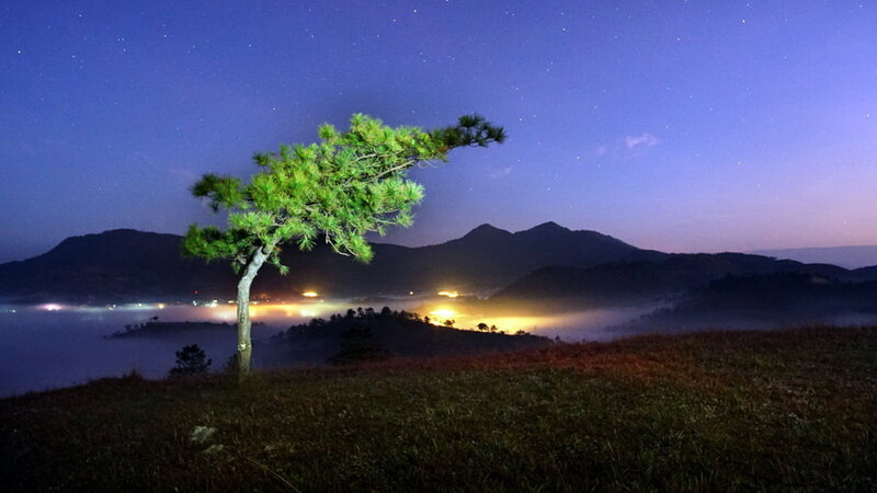 陶醉於天福山滿天星斗的夜空