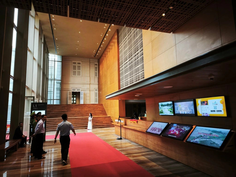 峴港博物館的大廳