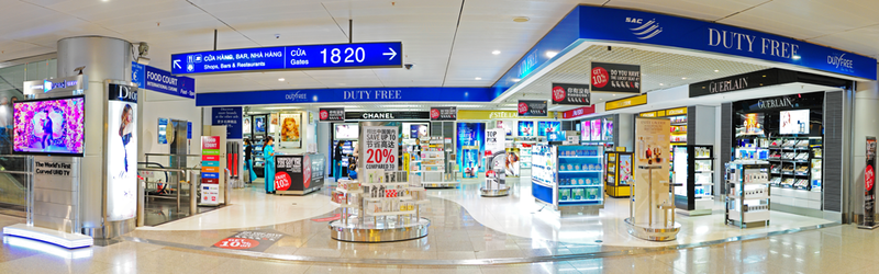 新山一機場唯一的免稅商店