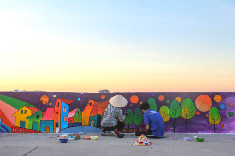 彩繪壁畫村繽紛亮眼的牆面藝術,肯定會讓你愛不釋手。