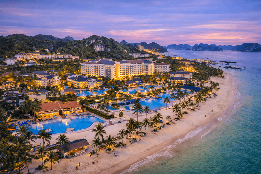 團洲島上的飯店與度假村群