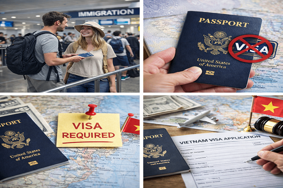 美國護照進入越南需要簽證