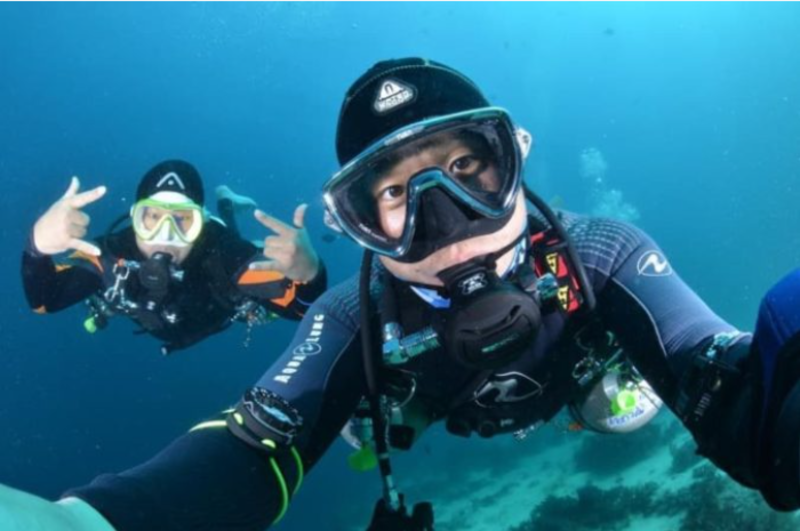 遊客在 Vinpearl 潛水俱樂部潛水時都感到十分興奮