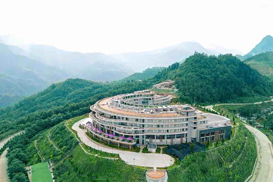 沙壩的高級度假村