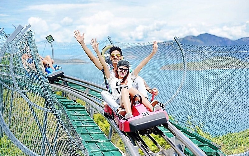 芽莊珍珠島山地滑車體驗