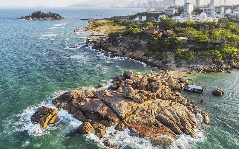越南芽莊自由行海岸全景